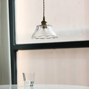 Axyaa Nordic Glass LED Pendant Light with Adjustable Copper Socket Wire