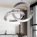 Axyaa Circular Crystal LED Pendant Light for Modern Home Decor