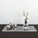 Axya Clear Acrylic Tray Metal Ball Decor Storage Nordic Vase Jewelry Display