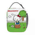 Axyaa Hello Kitty Insulated Lunch Tote for Travel Food Storage - Reusable Thermal Cooler
