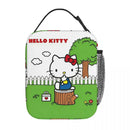 Axyaa Hello Kitty Insulated Lunch Tote for Travel Food Storage - Reusable Thermal Cooler