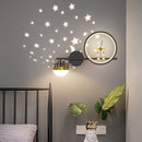 Axyaa Astronaut Star Projector LED Wall Lamp for Kid's Room- Modern Nordic Lighting