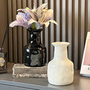 Axyaa Nordic Cream Ceramic Vase for Modern Living Room Decor