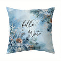 Axyaa Winter Wonderland Cushion Cover for Sofa, Bedroom, Car - Festive Decor Pillow Cover