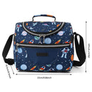 Axyaa Cartoon Print Tote Cooler Lunch Bag - Portable Insulated Outdoor Picnic Office School