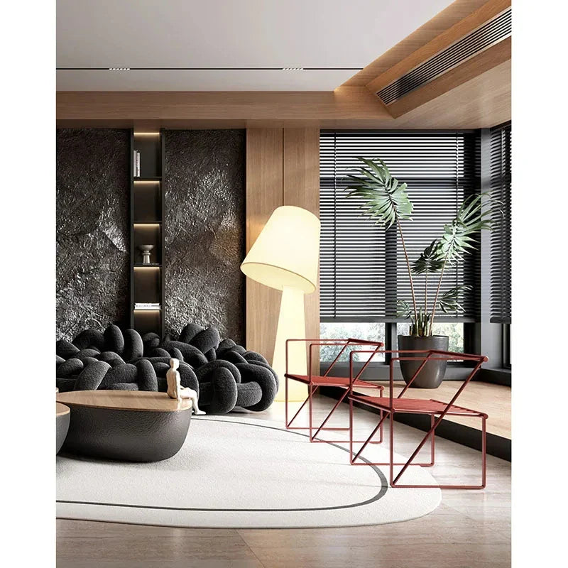 Axyaa Nordic Style Fabric Floor Lamp