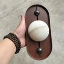 Axyaa Marble Wall Light Coffee Metal, Warm White Sconce for Home Decor