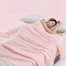 Axyaa Solid Color 5D Embossed Knitted Summer Quilt - Washed Cotton Cool Quilt