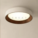 Axyaa Wood Grain LED Ceiling Chandelier for Modern Home Decor