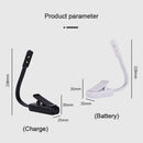 Axyaa Mini LED Book Light USB Rechargeable Adjustable Clip Reading Lamp