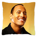 Dwayne Johnson Rock Face Cushion Cover for Sofa by Axyaa - Home Decor Pillowcase