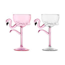 Axyaa Flamingo Stem Goblet Glass Champagne Coupe Martini Cocktail Party Glasses