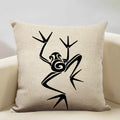 Axyaa African Woman Geometric Pillow Cover Ethnic Sofa Decoration