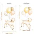 Axyaa Animal Wall Stickers for Kids Room - Creative Sheep Decal in Waterproof Vinyl