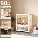 Axyaa 80cm Folding Wardrobe: Large Capacity Clothes & Blankets Organizer