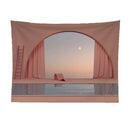 Axyaa Window Scenery Tapestry Wall Hanging for Home Aesthetics