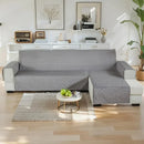 Axyaa Waterproof L Shape Sofa Cover: Non-Slip Couch Slipcover for Pets & Kids
