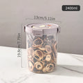Axyaa Plastic Sealed Grain Storage Box With Handle, Stackable Spaghetti Container