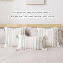 Axyaa Bohemia Tufted Woven Cushion Covers Set of 2