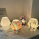 Axyaa Flower Mushroom Lamp: Cream Style Bedside Table Decor for Girls