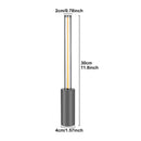 Axyaa LED Glass Table Lamp Night Light for Bedroom Study and Bedside