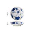 Axyaa Underglazed Cat Kitten Small Snack Plate