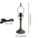 Axyaa Antique Brass Lamp Base for 8"/12" Shade with E27 Holder