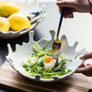 Axyaa Ceramic Coral Tableware for Salads, Desserts, and Fruits