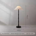 Axyaa Black Vintage Fabric Shade Floor Lamp for Living Room and Bedroom