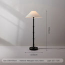 Axyaa Black Vintage Fabric Shade Floor Lamp for Living Room and Bedroom