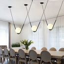 Axyaa Glass Pendant Light: Modern Minimalist Spherical LED Restaurant Bar Lamp