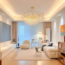 Axyaa Crystal Branch Chandelier Ceiling Pendant for Living Dining Bedroom Lighting