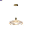 Axyaa Clear Glass LED Pendant Lights for Kitchen Island Coffee, Modern Nordic Decor