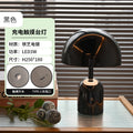 Axyaa Iron Mushroom LED Table Lamp: Nordic Modern, Touch Switch, Warm Light