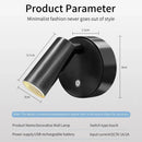 Axyaa Rechargeable Magnetic LED Wall Light, Touch Dimmable 3 Colors Bedside Lamp