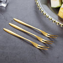 Axyaa Stainless Steel Fruit Fork Set