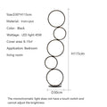 Axyaa Modern 5-Ring LED Floor Lamp for Living Room, Bedroom Ambient Lighting