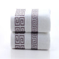 Axyaa Black Cotton Embroidered Hotel Towels Set- Soft Quick-Dry Bath & Face Towels