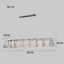 Axyaa Peacock Glass Chandelier: Nordic Luxury Hanging Lamp for Home Decor
