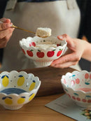 Axyaa Ceramic Fruit Salad Ice Cream Dessert Rice Bowl