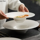 Axyaa White Ceramic Plate Set - Elegant Dinnerware for Every Meal