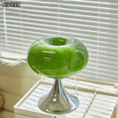 Axyaa Glass Table Lamp | Bauhaus Design | Warm White and Green | Creative Living Room Lighting