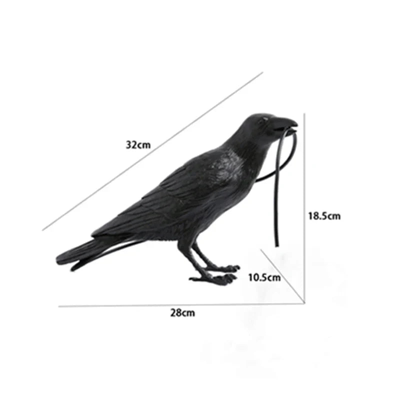 Axyaa Lively Bird Table Lamp Resin Home Decor Lighting Wall Fixture