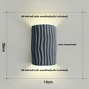 Axyaa Double LED Wall Lamp Sconce Nordic Modern Resin Light