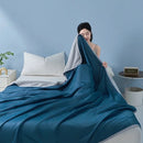 Axyaa Cool Silk Summer Quilt - Single/Double Size, Thin & Airy for Hot Nights