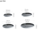 Axyaa Ceramic Circular Plates for Restaurant Specialty Tableware