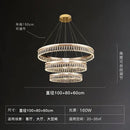 Axyaa Gold Metal Chandeliers Modern Luxury Crystal LED Hanging Lamps