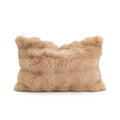 Axyaa Faux Rabbit Fur Pillow Cover for Sofa, Bed, or Chair - Soft, Fluffy, Decorative
