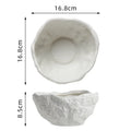Axyaa Stone Pattern Ceramic Bowl Set for Molecular Cuisine and Dining