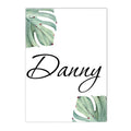 Axyaa Jungle Animal Nursery Canvas Print with Custom Name - Kids Room Wall Art
